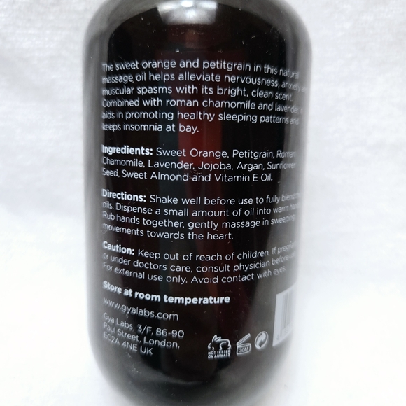 Gya Labs Calming Massage Oil Made With Organic Ingredients 200 ml - Picture 3 of 3